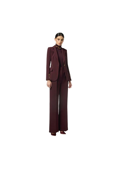  Lightweight crêpe jacket with jewelled details ELISABETTA FRANCHI | suits Jacket | GI17556E2EA4